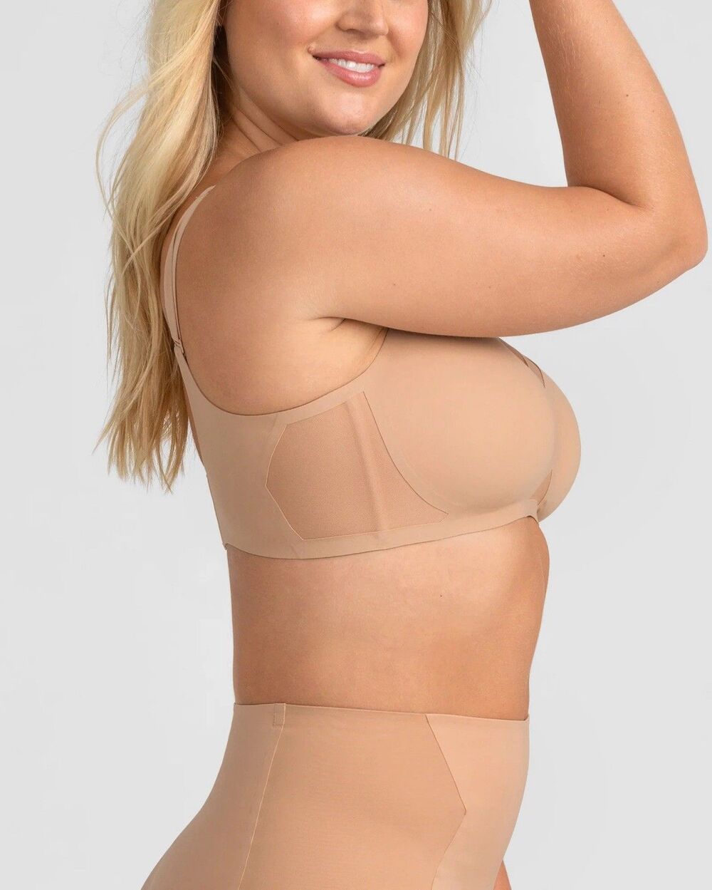 Honey Love Wireless Crossover Bra Sand Size 2XL nwot - Picture 2 of 11